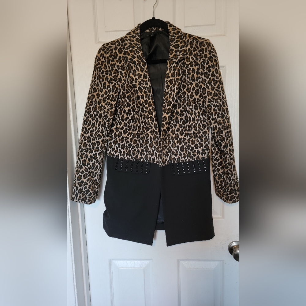 English Rose Leopard Stud Blazer- SM